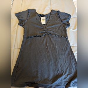 NWT BCBG MAXAZRIA Women's Knit Top Cotton, Color: Blue Stone, Size: Medium